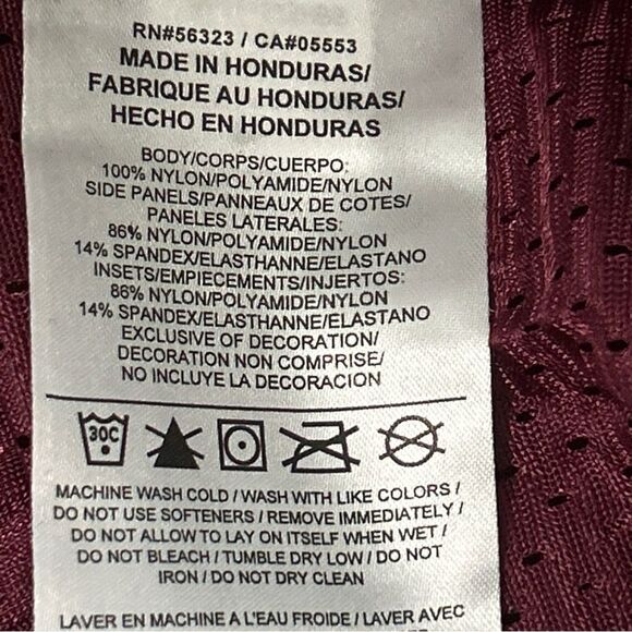 NWT Nike Jersey Men’s Size Medium Burgundy Football Practice - Picture 8 of 8